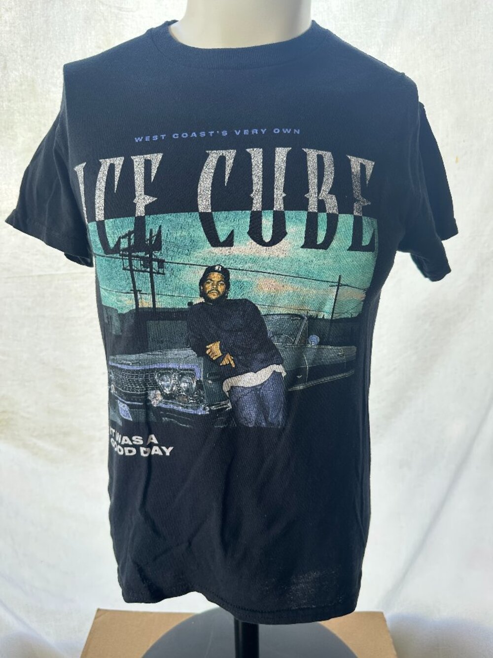 Ice Cube It Was a Good Day West Coast Men's Black Shirt Small